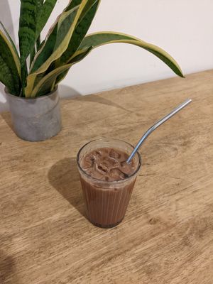 Iced mocha at Copper + Cloves in Bangalore