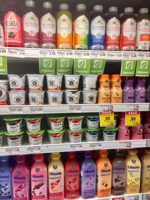 Kombucha, vegan yogurt and more! at Strack and Van Til in Hobart