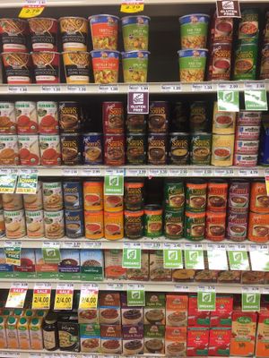 vegan soups  at Strack and Van Til in Hobart