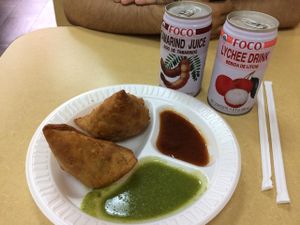 samosas at Dosa Hutt in Flushing