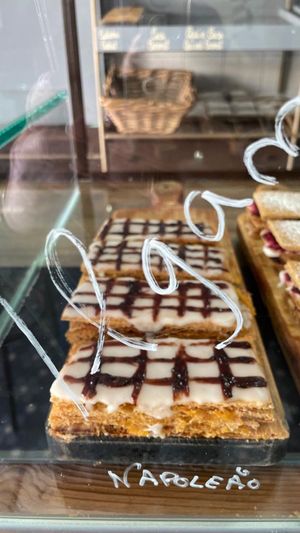 Vegan napoleao at A Padoca in Porto