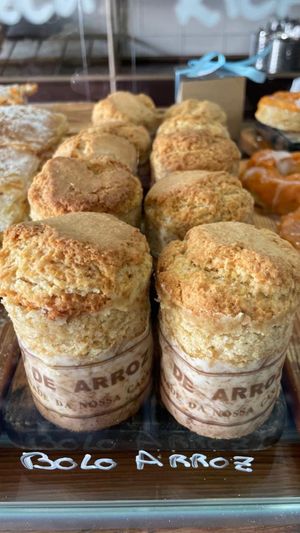 Vegan rice cake at A Padoca in Porto