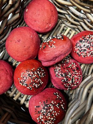 Beetroot bread
 at A Padoca in Porto