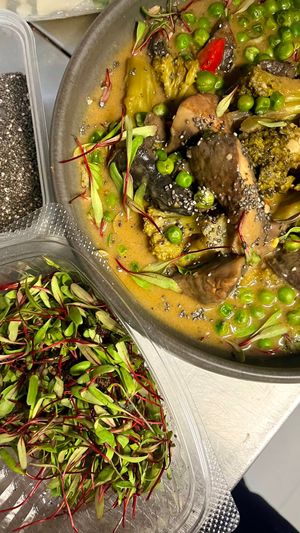 Strogonoff mushrooms at A Padoca in Porto