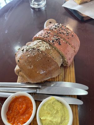 Bread with Dips   at A Padoca in Porto