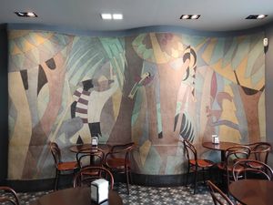 Inside at A Padoca in Porto