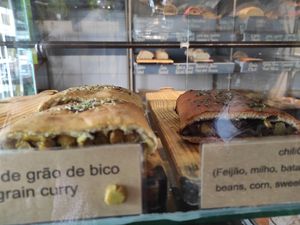Vegan savory at A Padoca in Porto