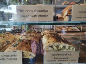 Vegan savory at A Padoca in Porto