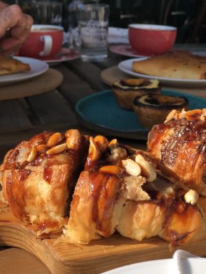Croissant snickers!   at A Padoca in Porto