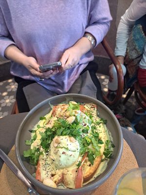 "Eggs" benedict at A Padoca in Porto