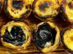 The delicious and famous pastel de nata at A Padoca in Porto