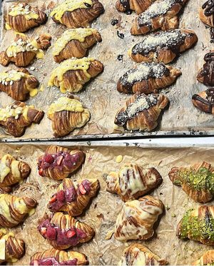 Yummmmmmmy croissants that I could eat EVERYDAY at A Padoca in Porto