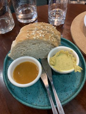 Delicious cashew butter   at A Padoca in Porto
