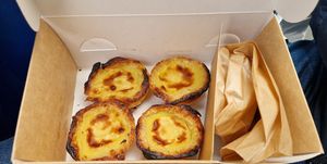 Pastel de nata at A Padoca in Porto