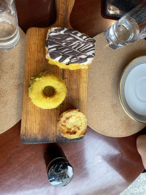 Pastry, quindim and paste de nata   at A Padoca in Porto