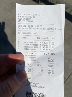   at A Padoca in Porto