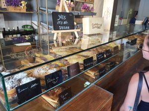 Amazing pastries and delicious salads!! at A Padoca in Porto