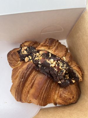 Nutella croissant  at A Padoca in Porto