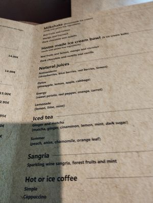 Menu at A Padoca in Porto