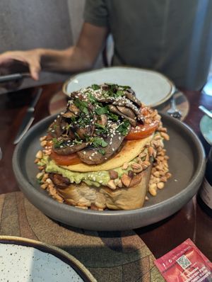Avocado toast at A Padoca in Porto