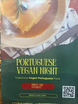 Vegan Portuguese menu on weekend evenings!  at A Padoca in Porto