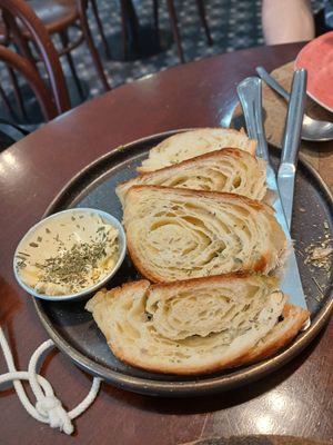 Free croissant nibbles at A Padoca in Porto