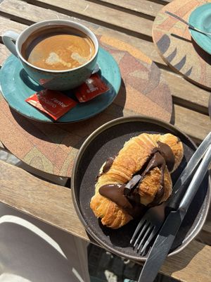 Vegan chocolate croissant   at A Padoca in Porto