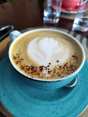Latte at A Padoca in Porto