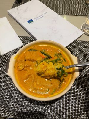 The Asian Curry Laksa isn’t labelled vegan as it has eggs but they said they could make it without the eggs. A bit bland at Berjaya Cafe 成功咖啡廳 in Kuala Lumpur