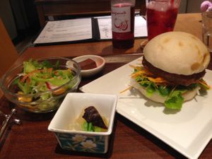 Burger at Tosca in Kyoto