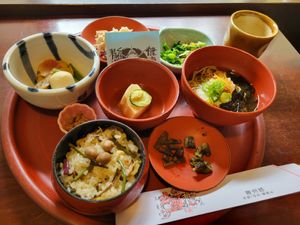 Veg set at Yoshuji in Kyoto