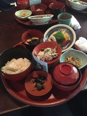 The menu at Yoshuji in Kyoto