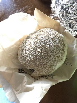  Sesame levain roll 😍 yum  at Breads on Oak  in New Orleans