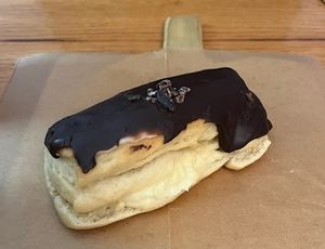 Boston cream eclair at Breads on Oak  in New Orleans