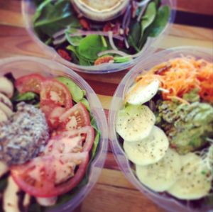 Organic salads. at Breads on Oak  in New Orleans
