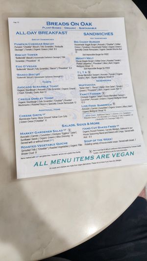  at Breads on Oak  in New Orleans