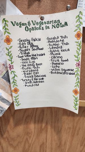 Nice of the bakery to support like-minded businesses! at Breads on Oak  in New Orleans