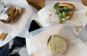 The fries were good but they didn’t give a lot   at Breads on Oak  in New Orleans