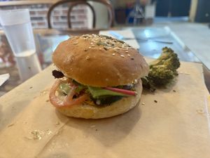 Garden of the Goat sandwich which  at Breads on Oak  in New Orleans