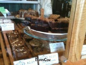 Just part of the vegan choices, including the amazing chocolate cake! at Breads on Oak  in New Orleans