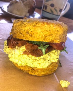 Pumpkin Cheddar Biscuit  at Breads on Oak  in New Orleans