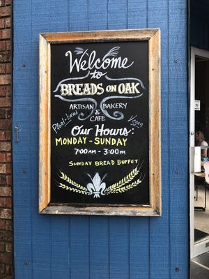 Outside  at Breads on Oak  in New Orleans