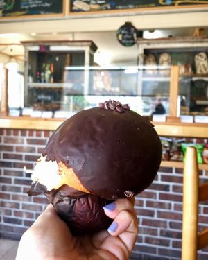 Boston Creme Brioche at Breads on Oak  in New Orleans