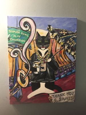 Charming art at Breads on Oak  in New Orleans