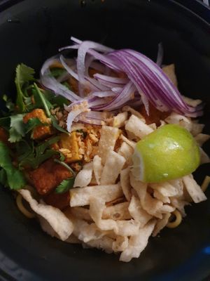 Khao soi curry noodle  at Top Burmese Burma Joy in Portland