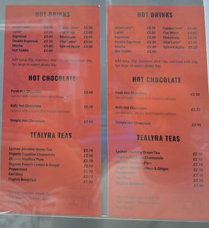 Menu  at Squeeze Cafe & Deli in Hebden Bridge