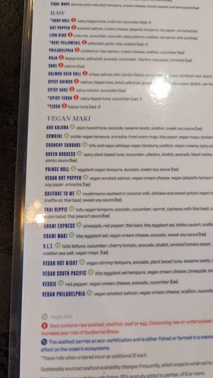 Lunch specials at Blue Sushi Sake Grill in Birmingham