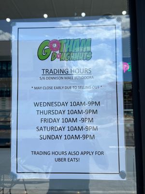   at Gotham Doughnuts in Bundoora