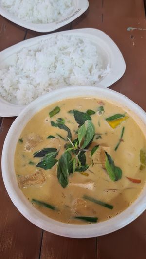 Red Curry with Tofu and Pumpkin at Pakbai - Food Stall in Chiang Mai