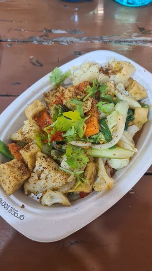 Stir fry basil Tofu at Pakbai - Food Stall in Chiang Mai